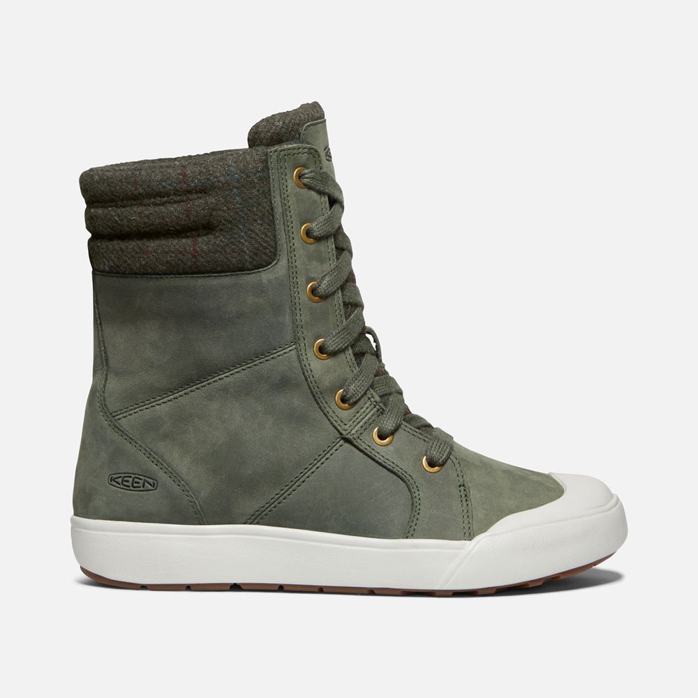 Botas de Zapatillas Keen Mexico Verdes Oscuro - Mujer Elena - TK3182670